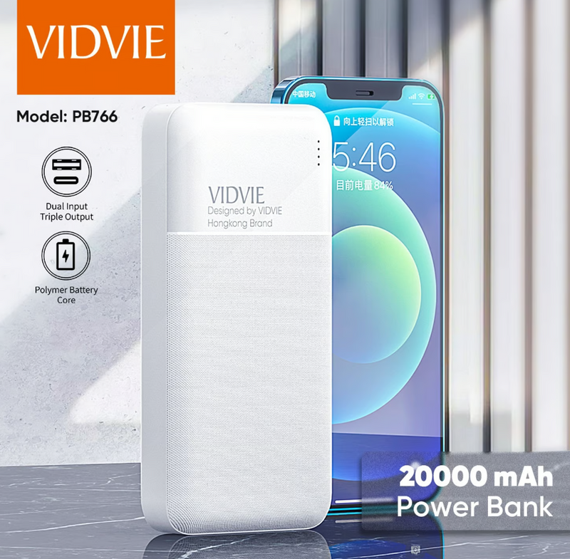 Power Bank Batería Portátil Vidvie 20000