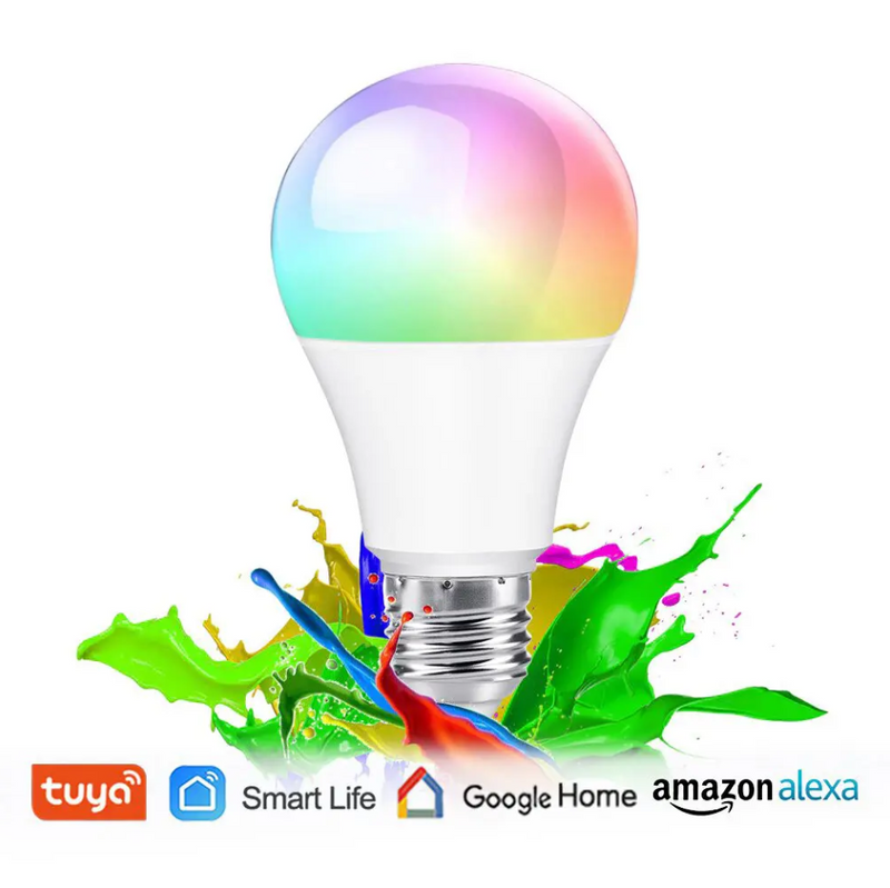 Bombillo Rgb Led Inteligente Alexa 9w